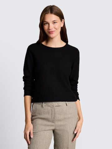 TOM TAILOR Sweater in Black: front