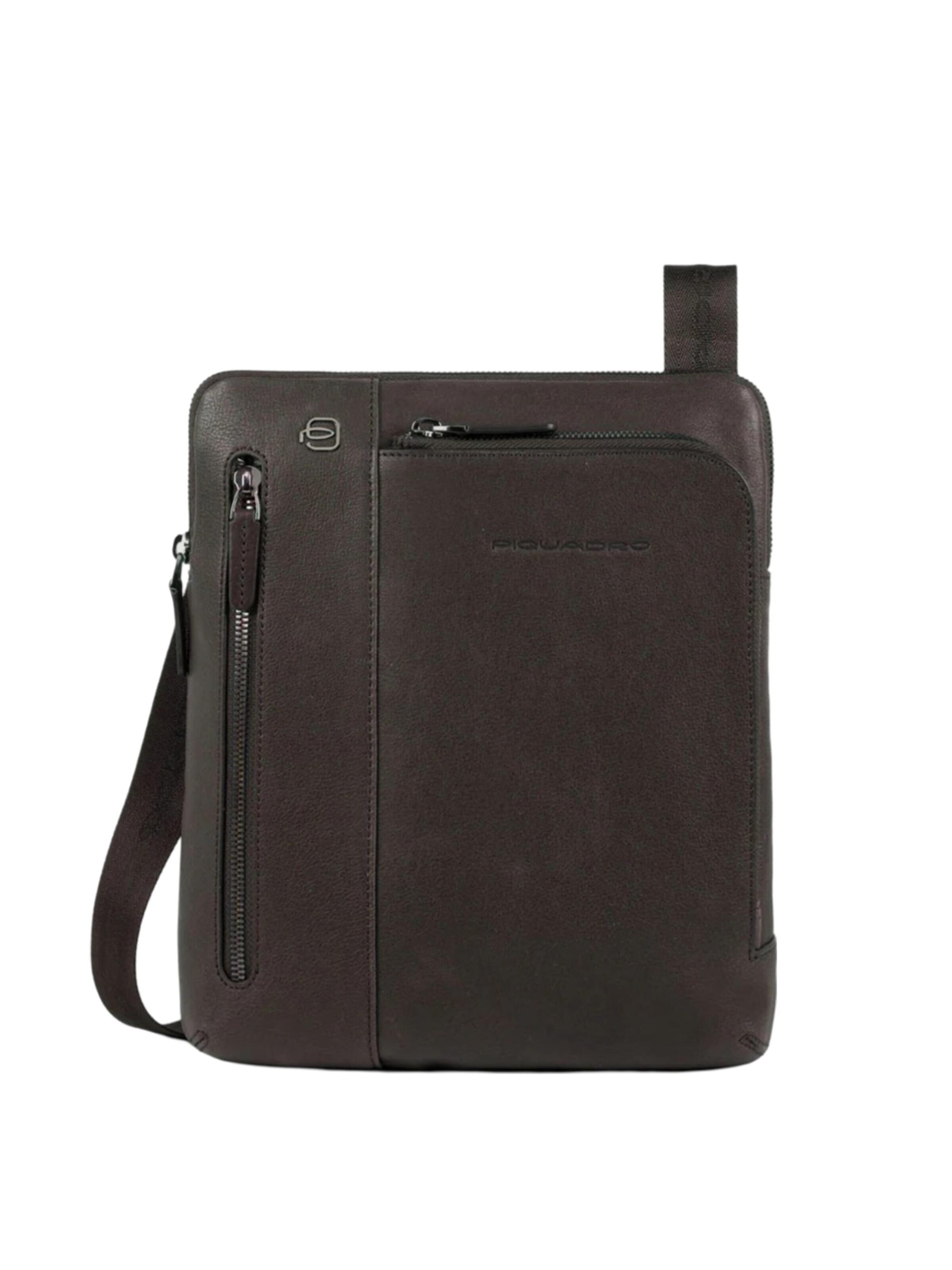 Piquadro - Bolso de hombro en marrón: frente