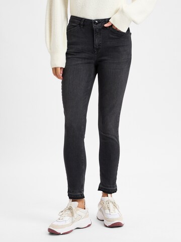 OPUS Skinny Jeans 'Elma' in Zwart: voorkant