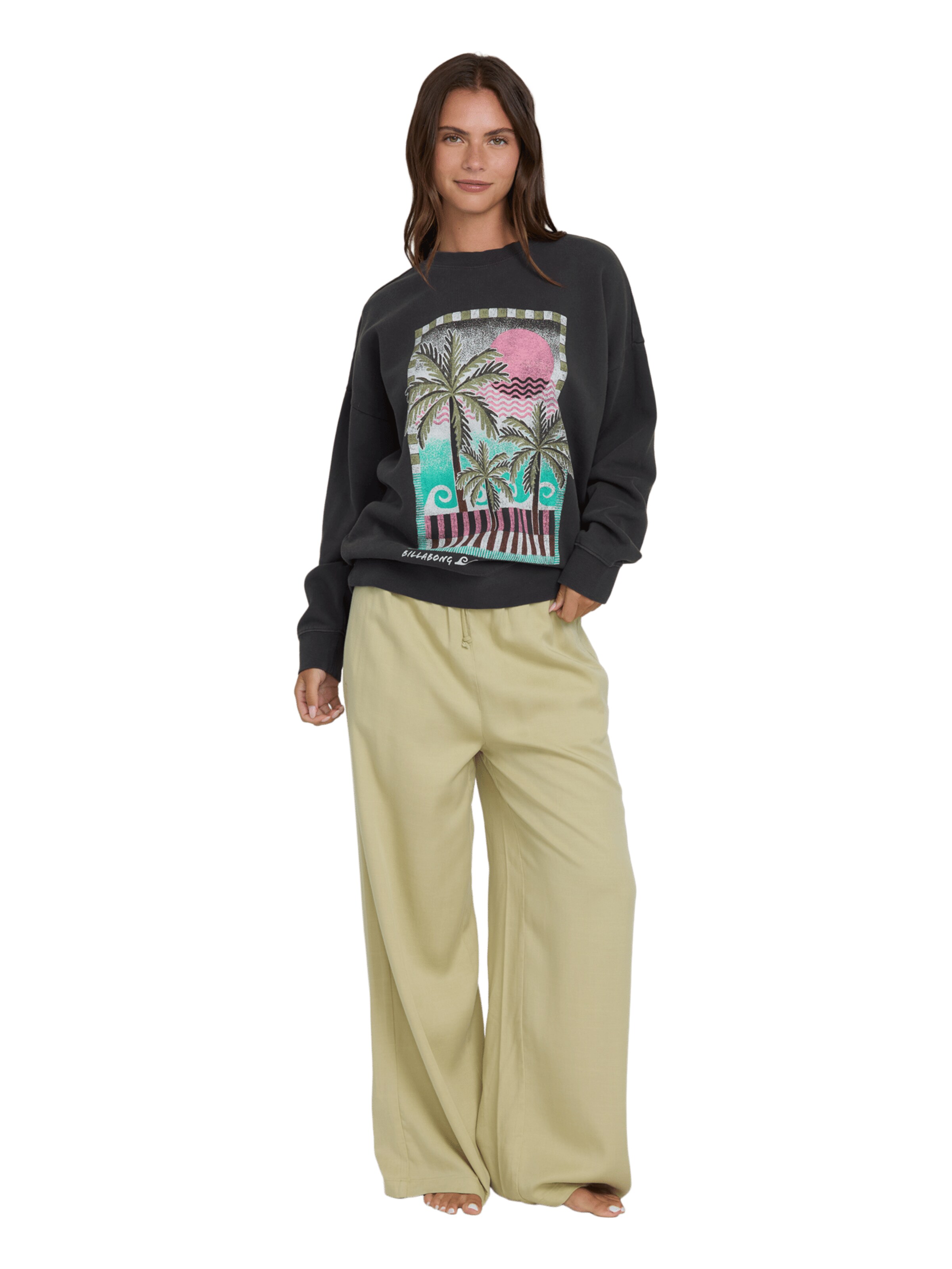 BILLABONG Sweatshirt 'Echo' in Schwarz