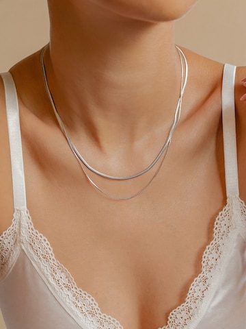 Hey Happiness - Cadena 'Duo Shine' en plata