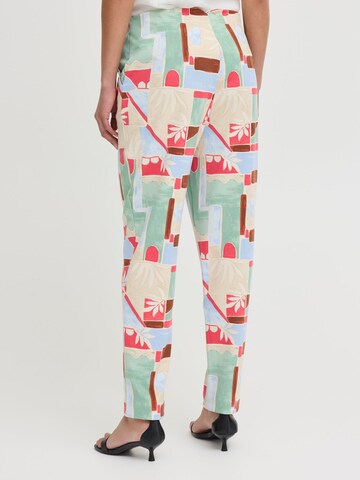 Regular Pantalon ' IHKATE PRINT ' ICHI en mélange de couleurs