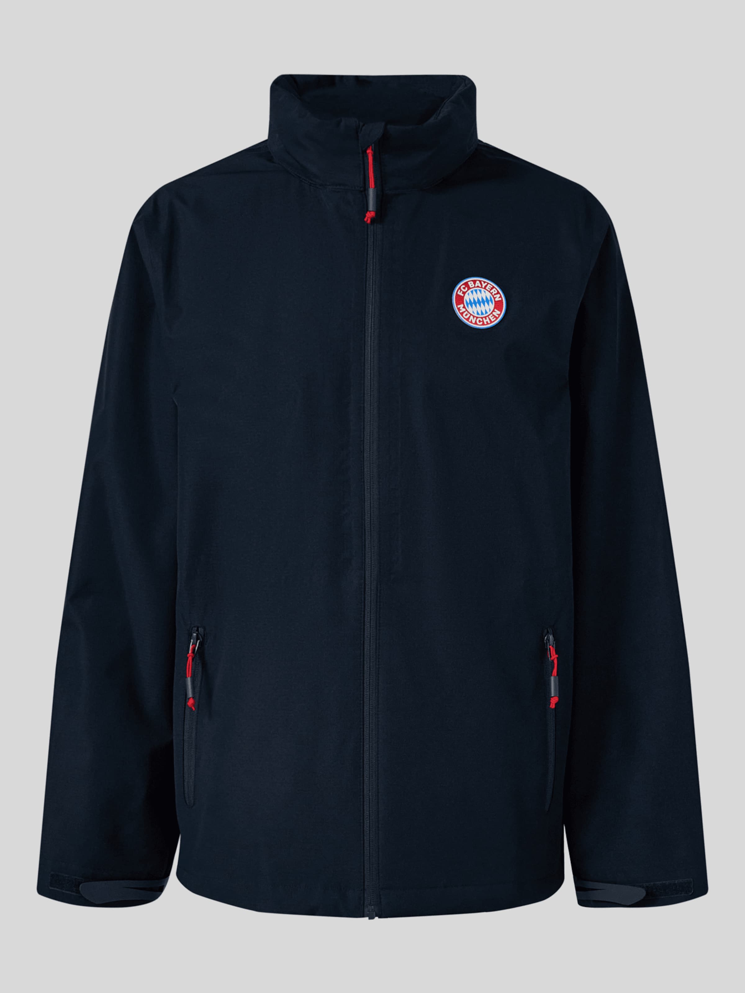 FC BAYERN MÜNCHEN Regenjacke Essentials in Blau: Vorderseite