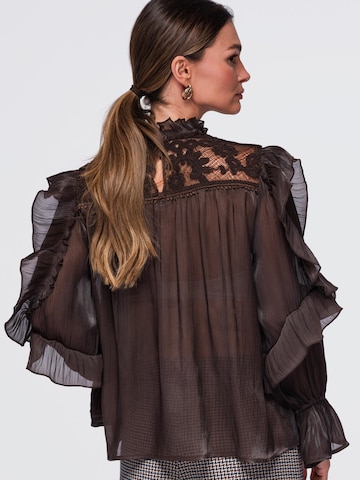 Ombre Blouse in Bruin