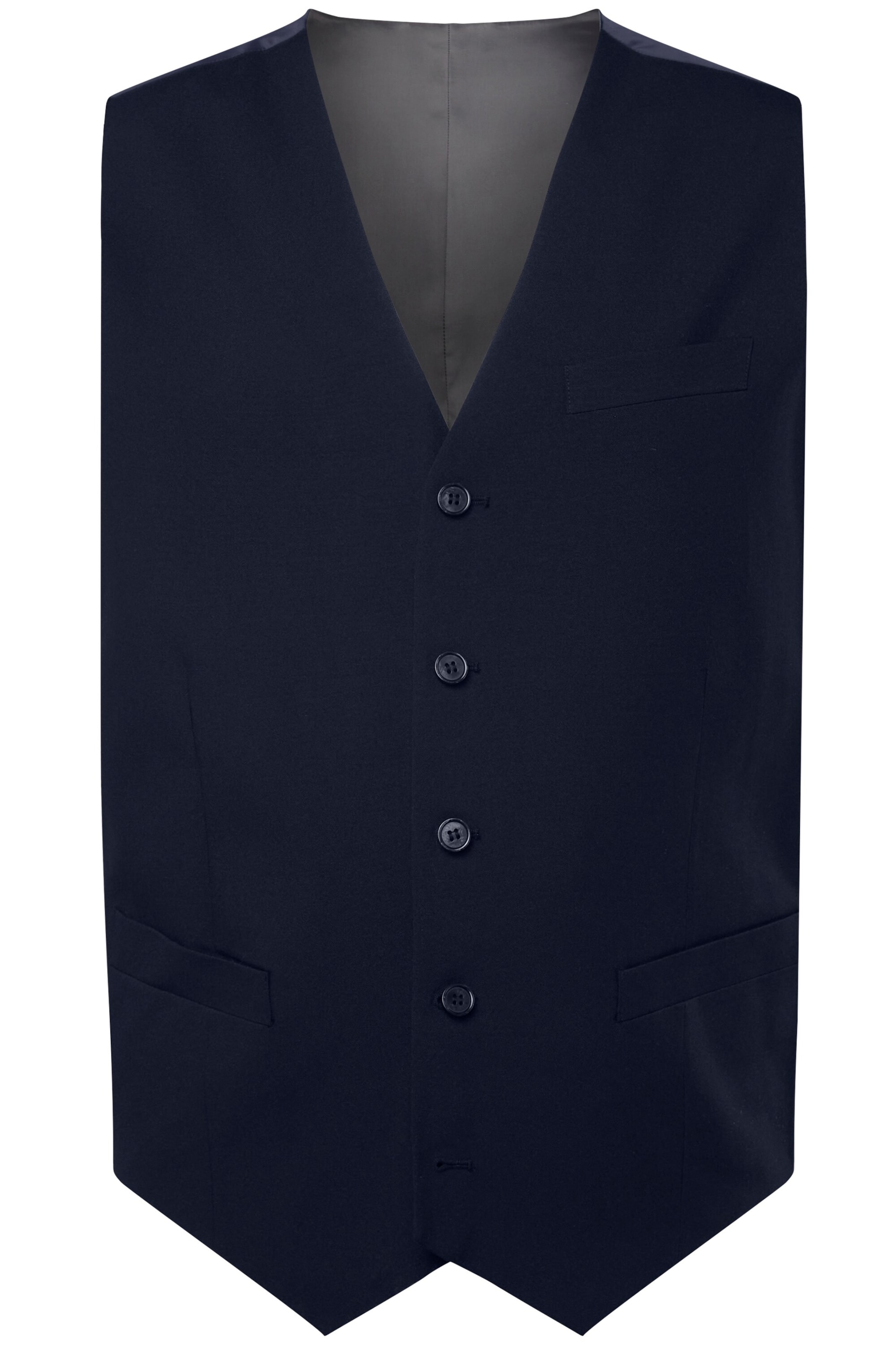 Men Plus Bodywarmer in Blauw: voorkant