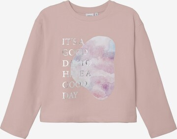 Sweat-shirt NAME IT en rose : devant