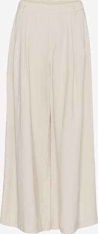 My Essential Wardrobe Wide Leg Bukser med lægfolder 'CadizMW' i beige: forside