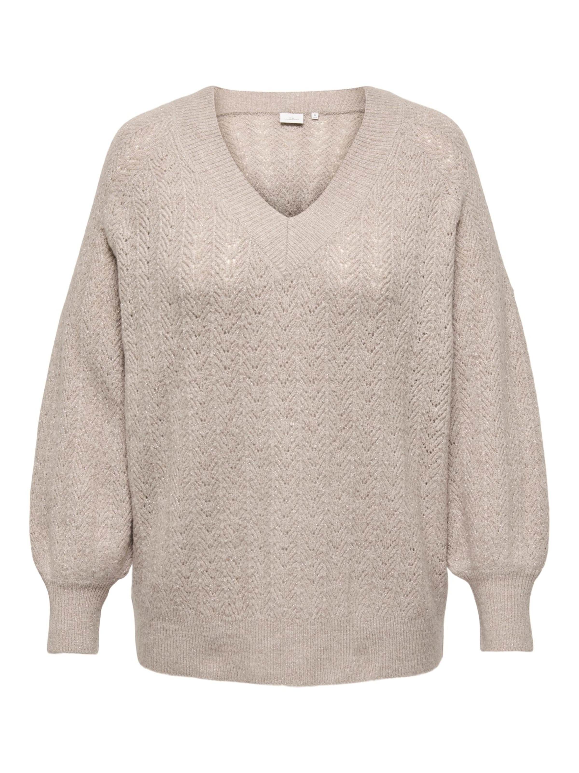 ONLY Carmakoma - Jersey 'CARLUCILLA' en beige: frente