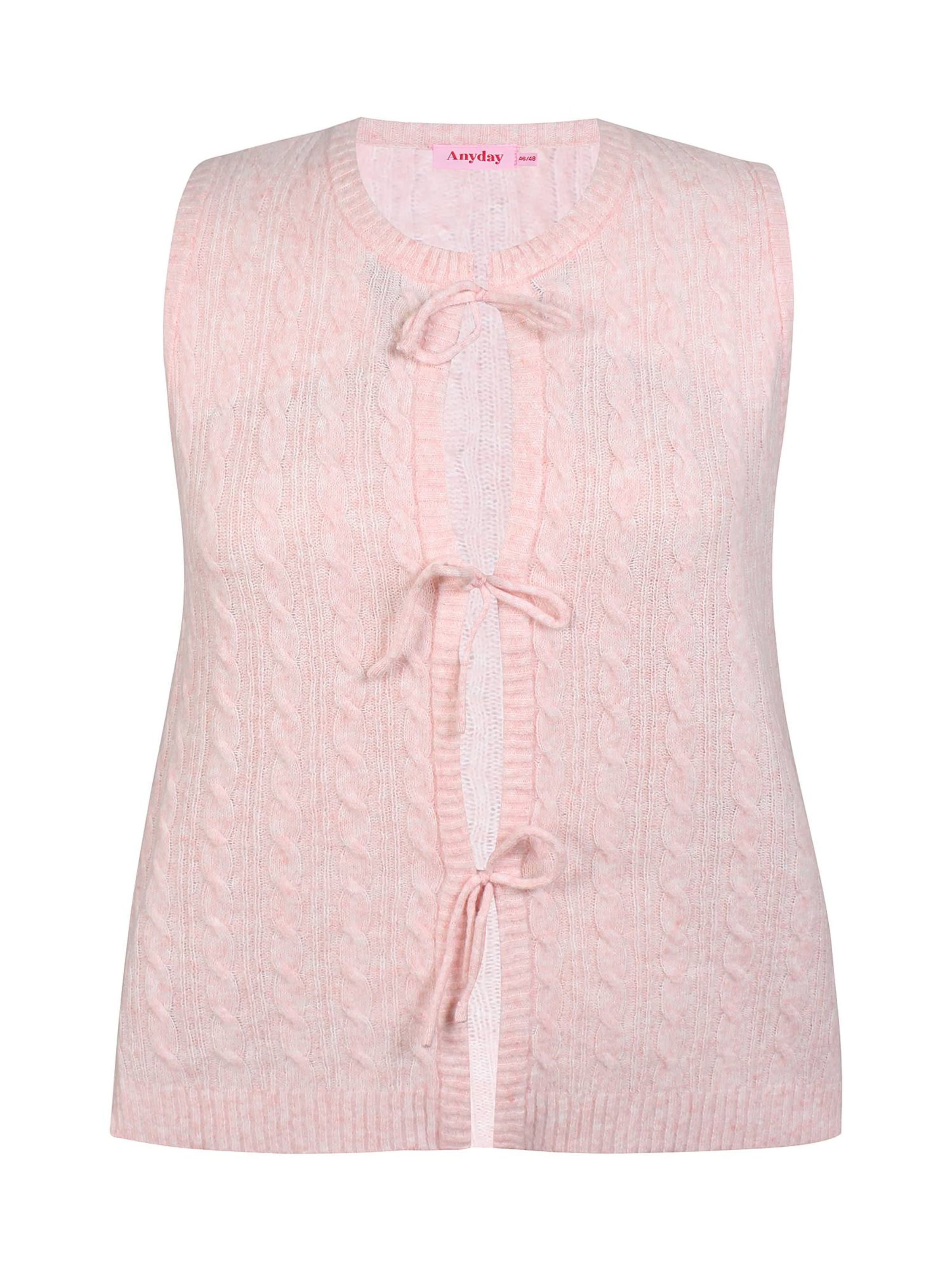 Anyday Strickweste 'Necta 410'‌‌‌‌‌‌‌‌‌ in Pink: Vorderseite