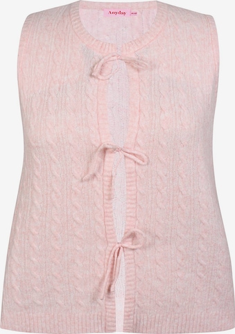 Cardigan 'Necta 410' Anyday en rose : devant