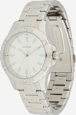GUESS Аналоговые часы 'Mist' в Серебристый: спереди