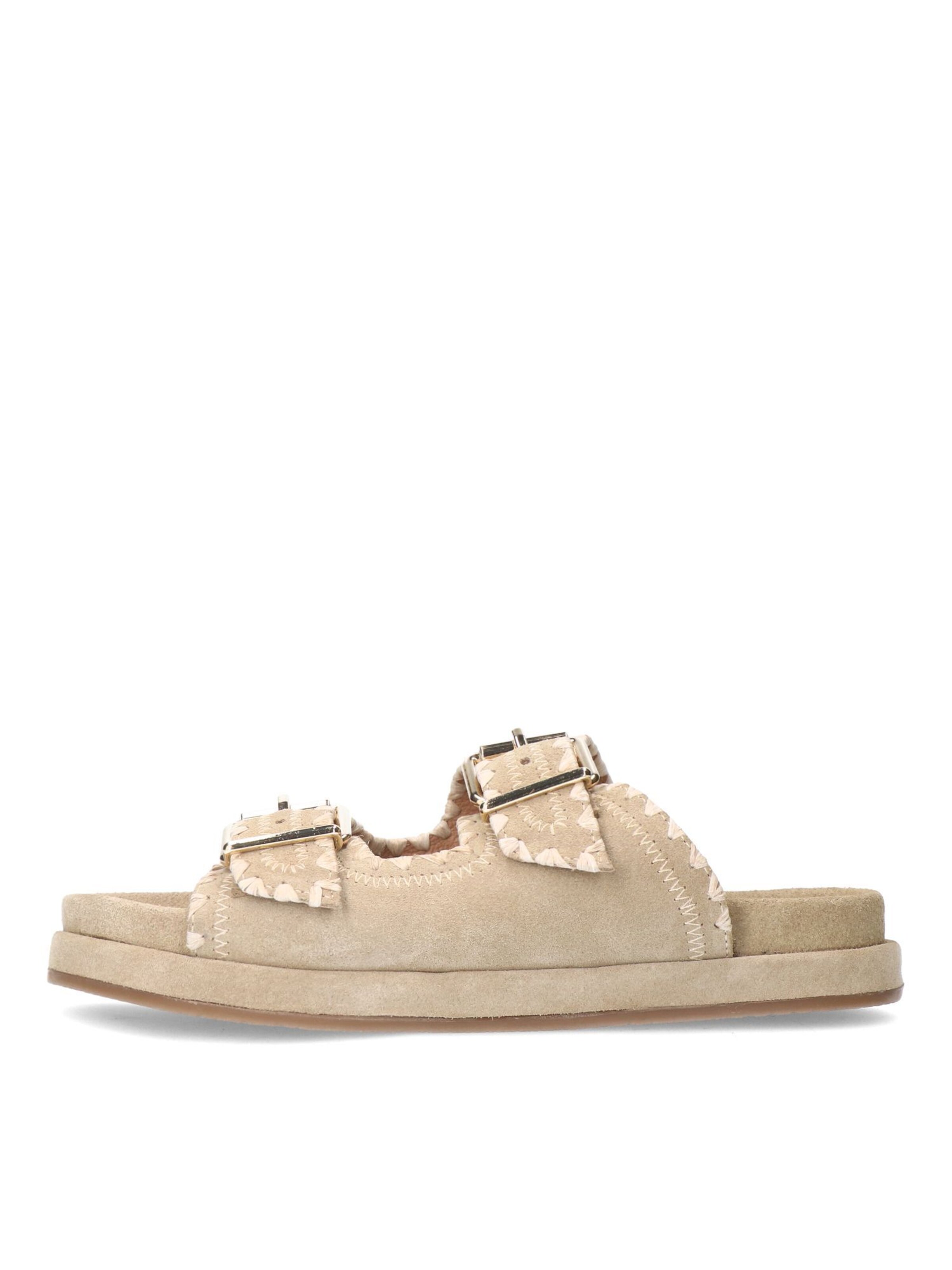 MANFIELD Mules in Beige