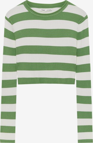 Pull-over Pull&Bear en vert : devant