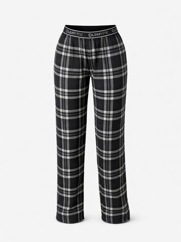 Pantaloncini da pigiama 'Leafletic Women’s Night Wear Long Pajama' di LEAFLETIC in nero: frontale