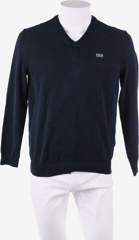 NAPAPIJRI Baumwoll-Pullover L in Blau: predná strana