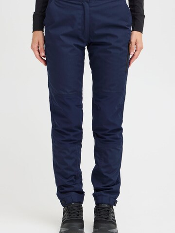 North Bend Regular Outdoor trousers in Blue: front
