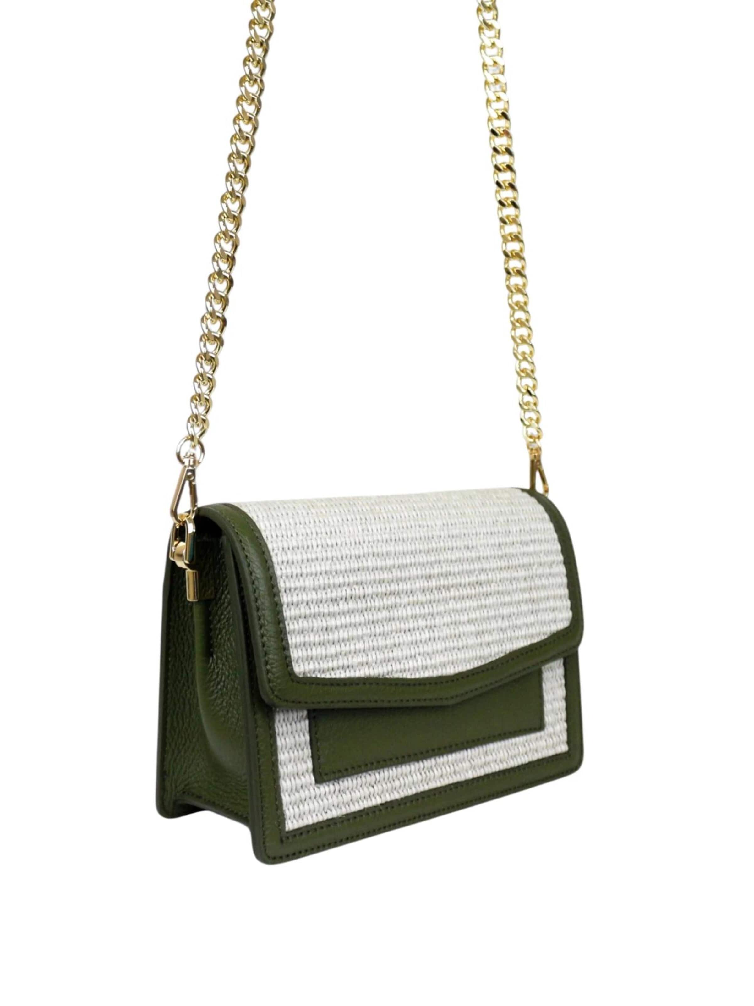 SARA BY JG Skuldertaske 'L'Armonia - Olive Green' i grøn