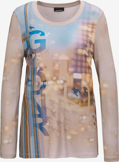 Goldner Shirt in de kleur Beige / Lichtblauw / Lila / Zilver, Productweergave