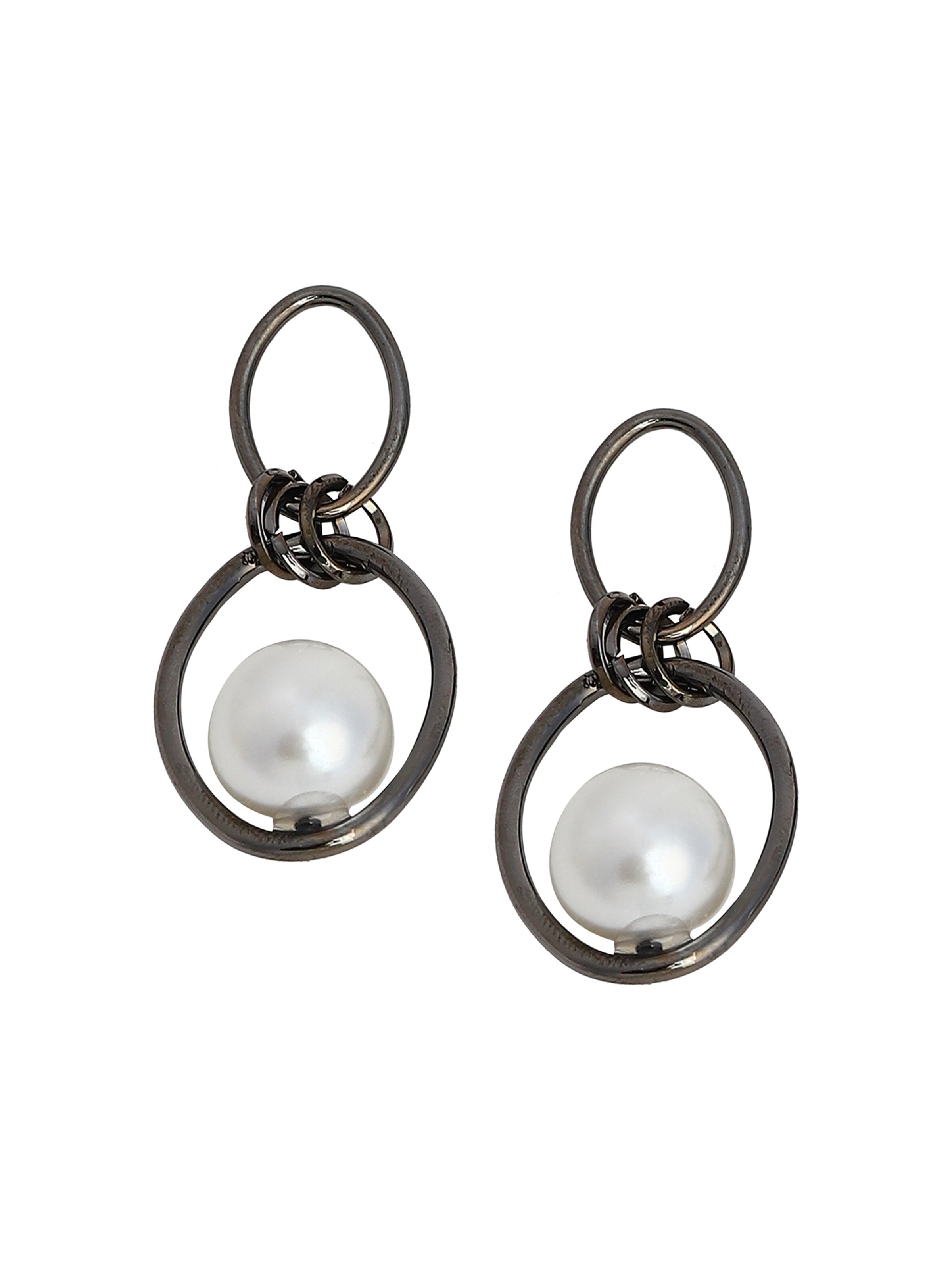 SOHI - Pendientes 'Mara' en gris: frente