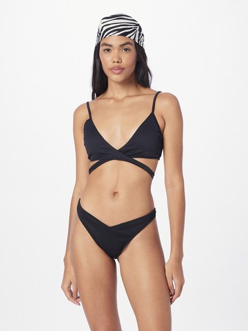 HOLLISTER Trikotni nedrčki Bikini zgornji del | črna barva