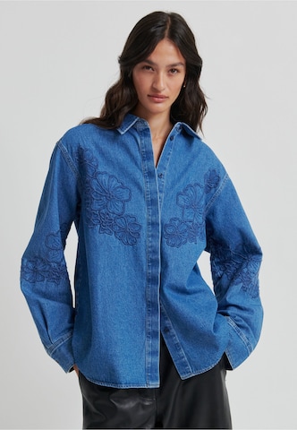 SECOND FEMALE Blouse 'Cornelia' in Blauw: voorkant