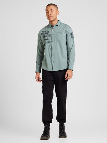 CAMP DAVID Regular fit Button Up Shirt in Green