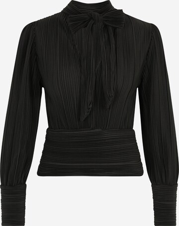 Vero Moda Petite Blouse 'AURORA' in Zwart: voorkant