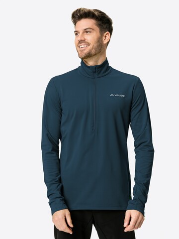 VAUDE Athletic Sweater 'Livigno' in Blue: front