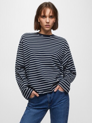 Pull&Bear Shirt in Blauw: voorkant