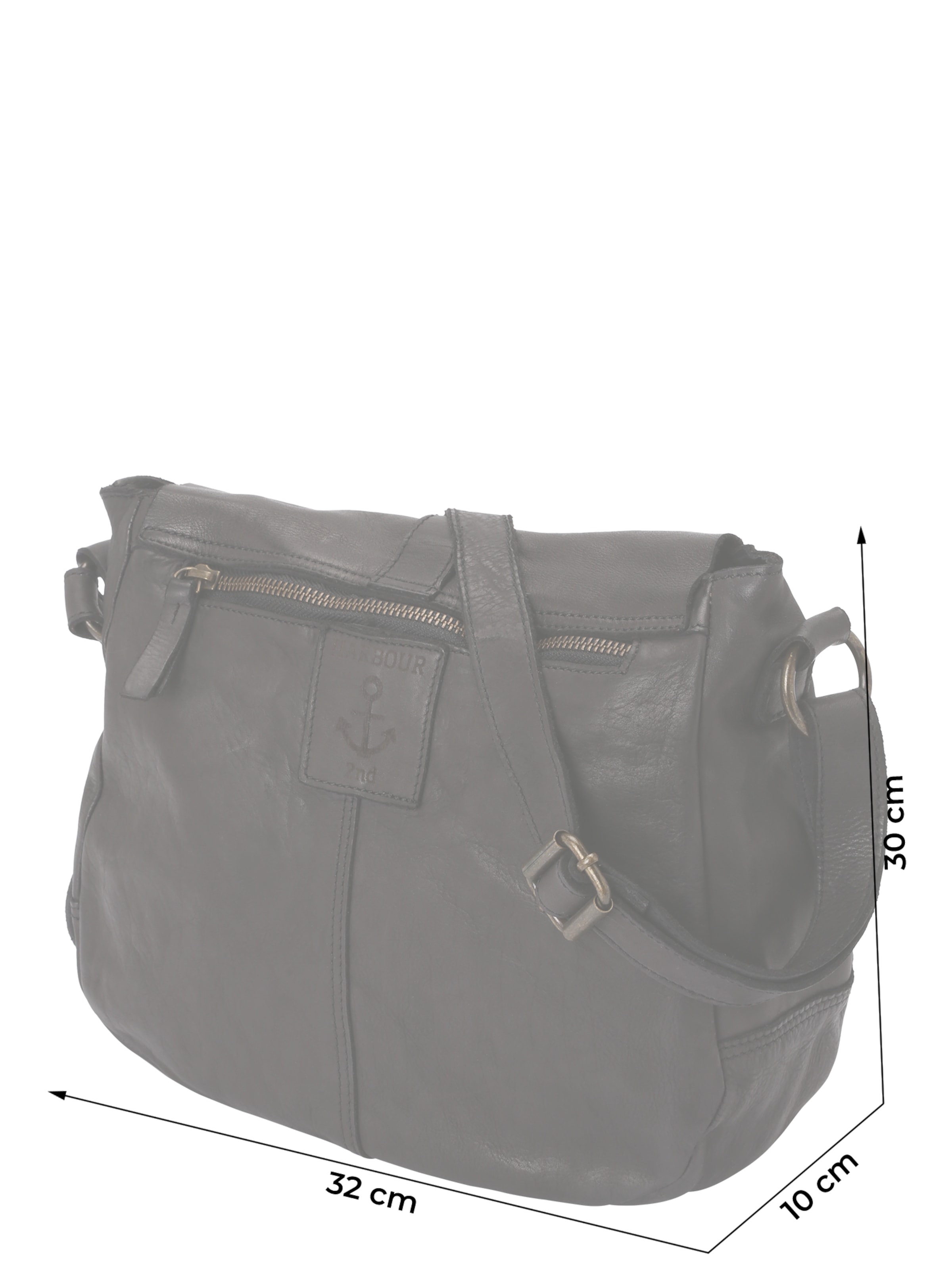 Harbour 2nd Skuldertaske 'Nauja' i sort: forside