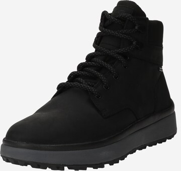 GEOX Lace-Up Boots 'Granito' in Black: front