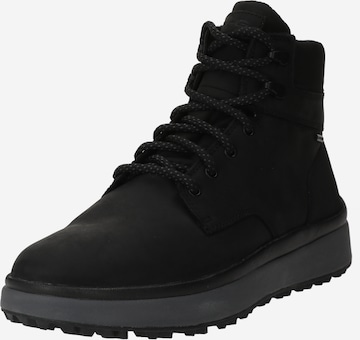 GEOX Lace-Up Boots 'Granito' in Black: front