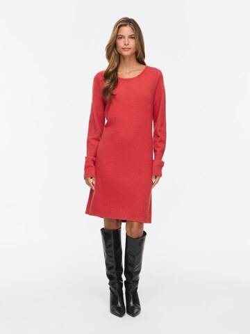 Robes en maille 'VIRil' VILA en rouge : devant