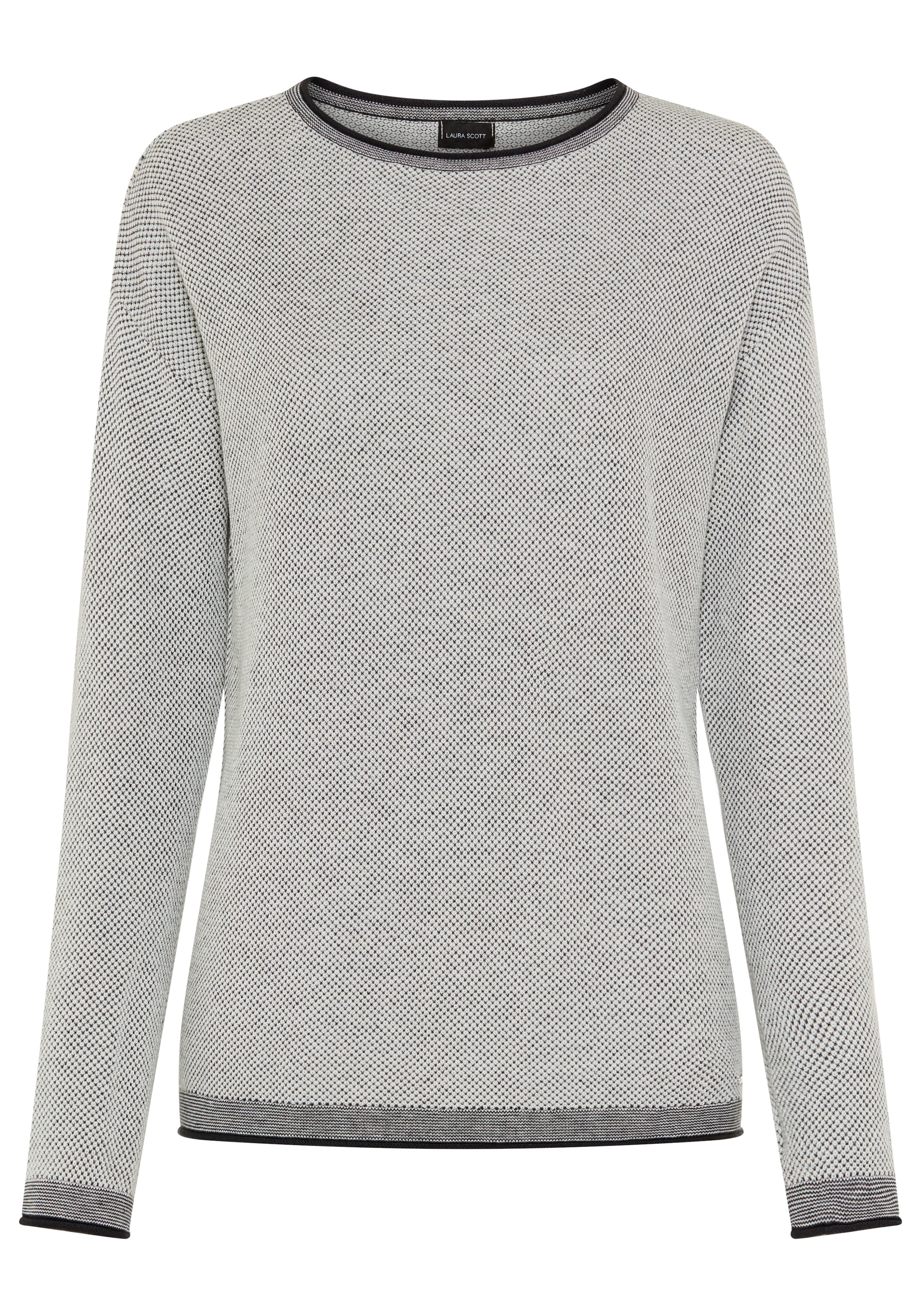 LAURA SCOTT Sweater in Navy / mottled grey, Item view