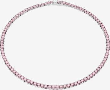 Swarovski Necklace in Pink: front