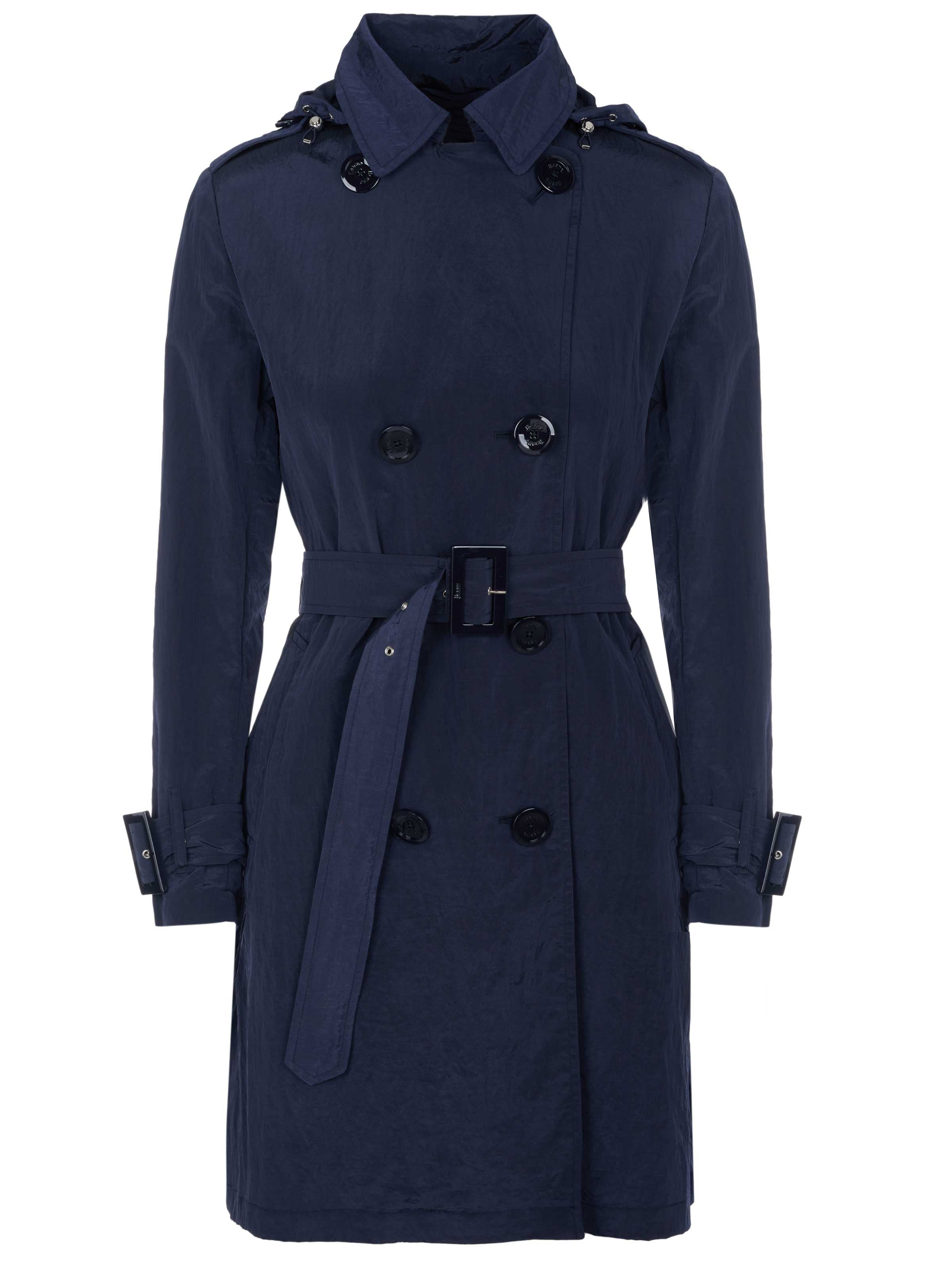 Herno Between-Seasons Coat 'Herno Mantel' in Blue
