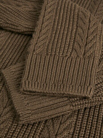JACK & JONES Sveter 'JCOCIPHER' - Hnedá