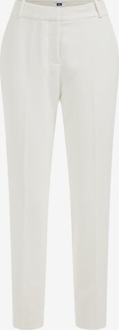 WE Fashion Tapered Pants in White: front