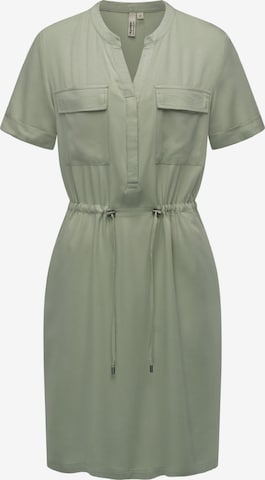 Robe-chemise 'Roisana' Ragwear en vert : devant