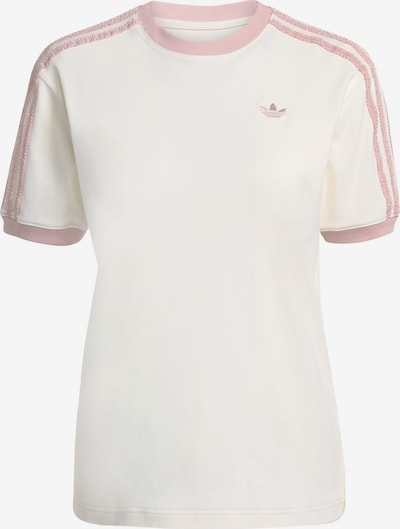 Marškinėliai 'Ruffle 3-Stripes' iš ADIDAS ORIGINALS, spalva – ryškiai rožinė spalva / balta, Prekių apžvalga