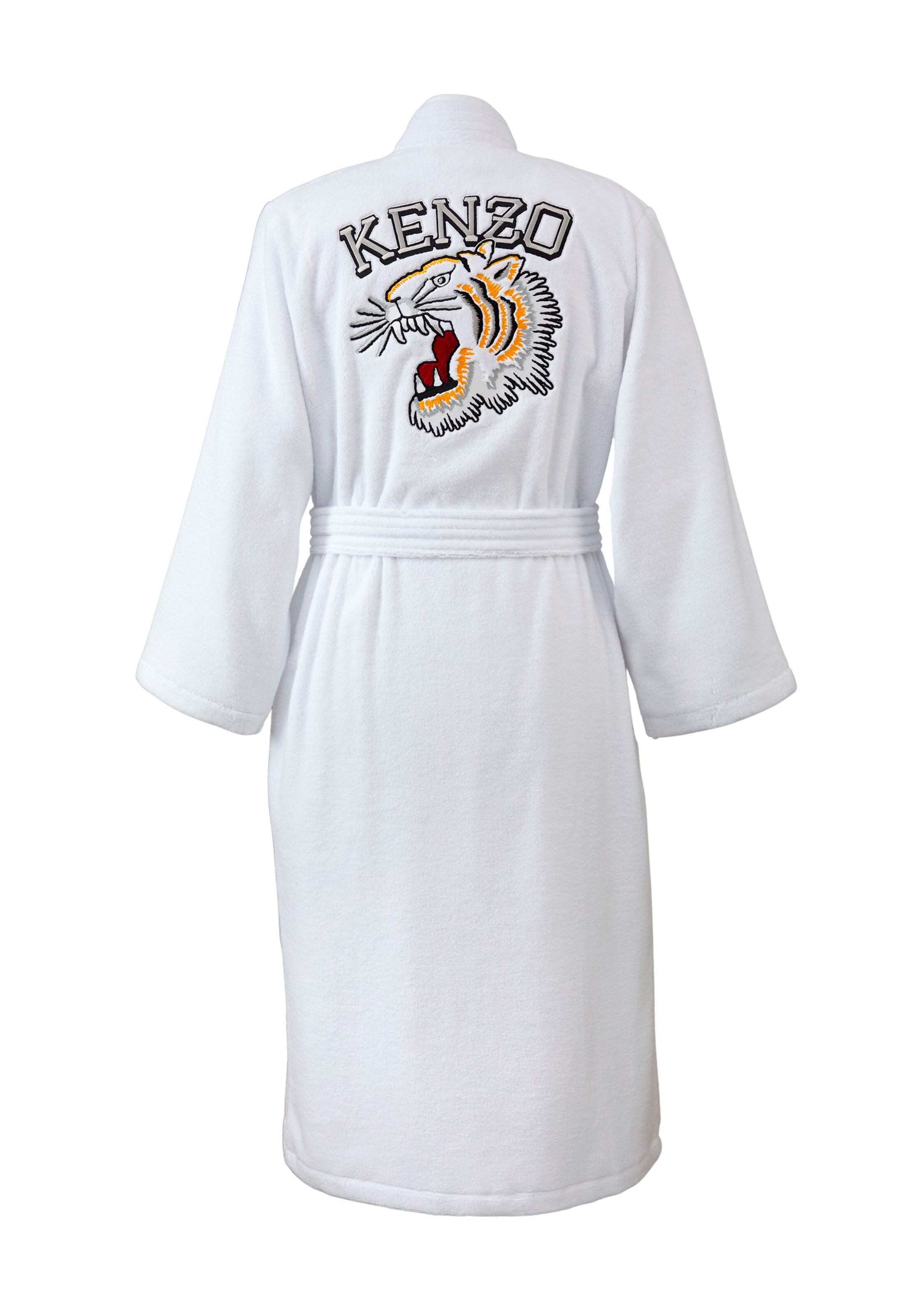 Kenzo Home Long Bathrobe in White