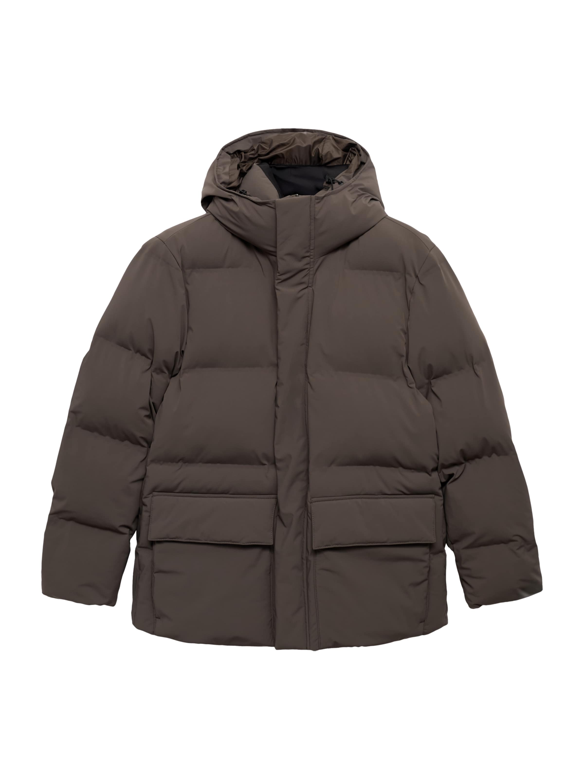 MANGO MAN Winterjas 'Noruega' in Bruin: voorkant