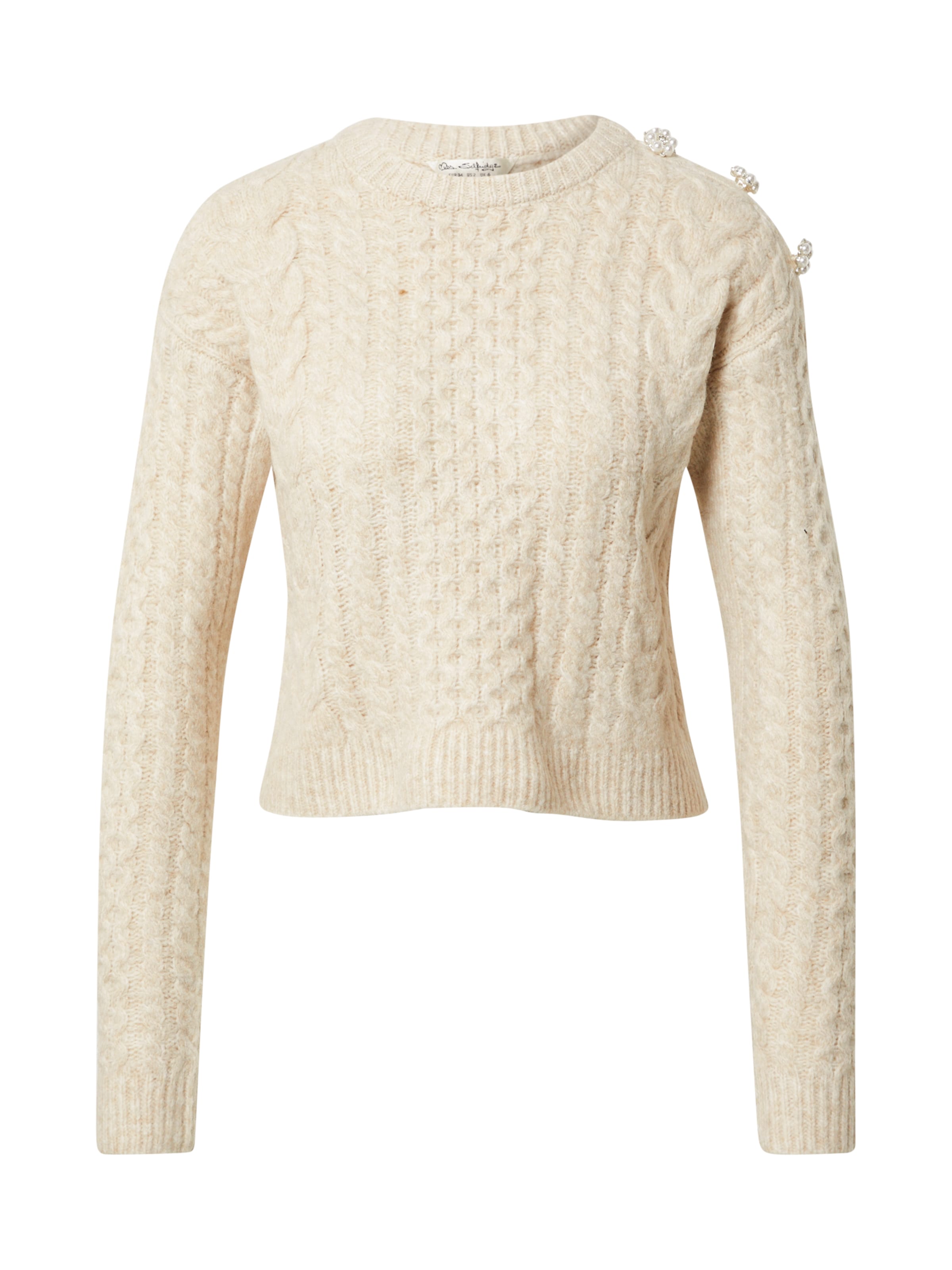 Miss Selfridge Pullover in Beige: Vorderseite