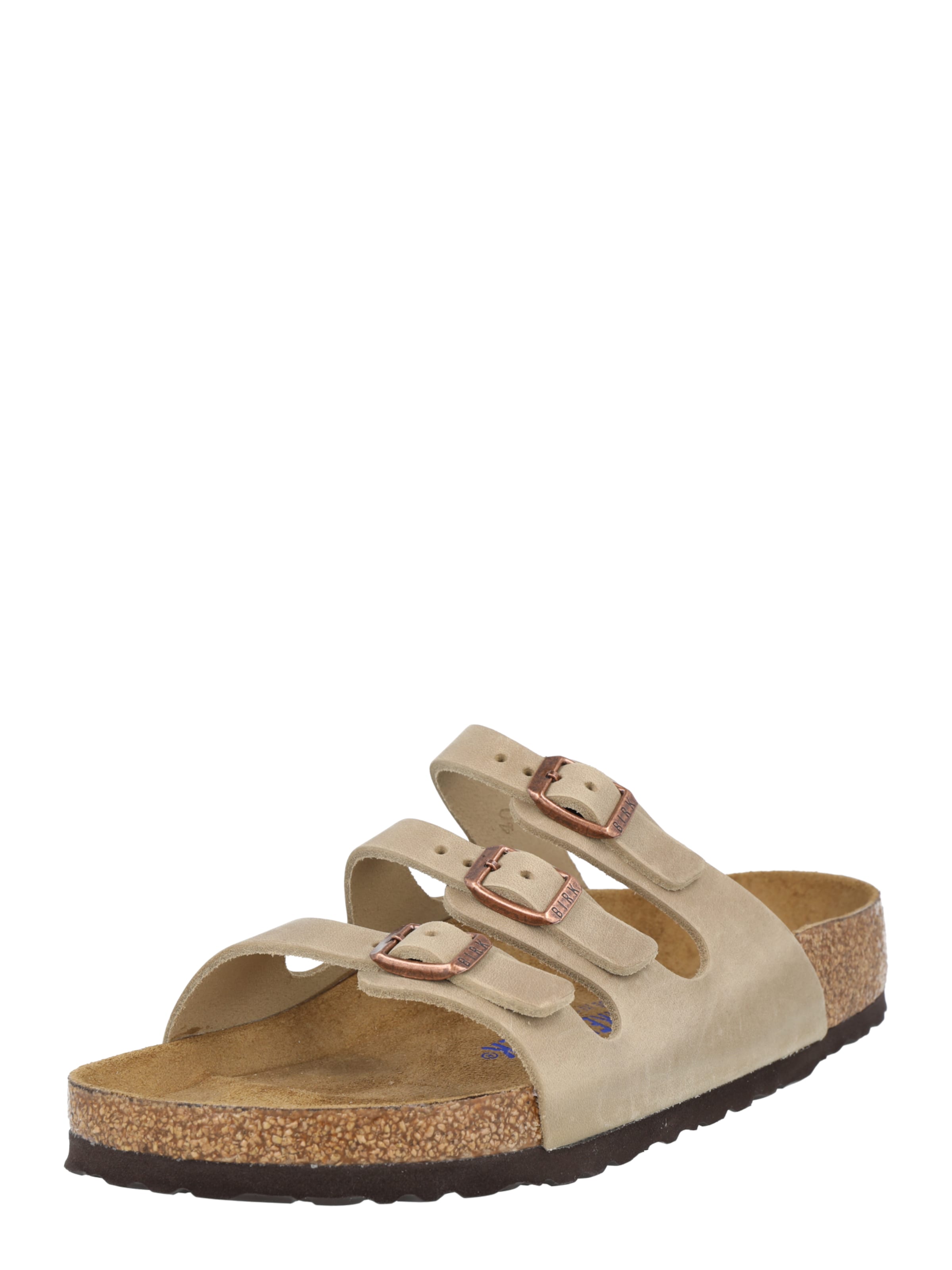 BIRKENSTOCK Muiltjes 'Florida' in Bruin: voorkant