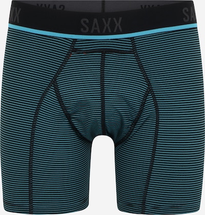 SAXX Boxershorts 'KINETIC' in türkis / schwarz, Produktansicht