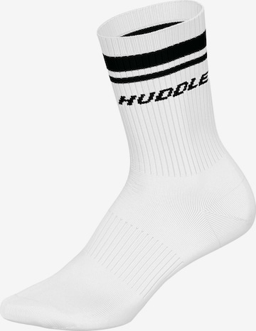 Chaussettes Huddle en blanc : devant