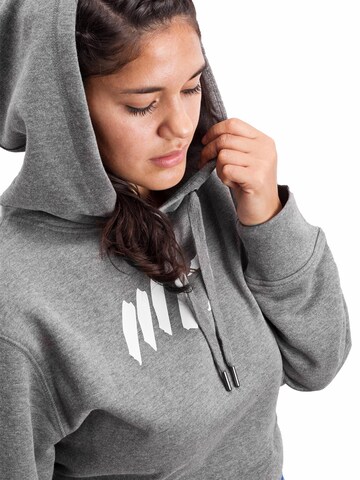 Manufaktur13 Sweatshirt 'Crop Hoodie' in Grau