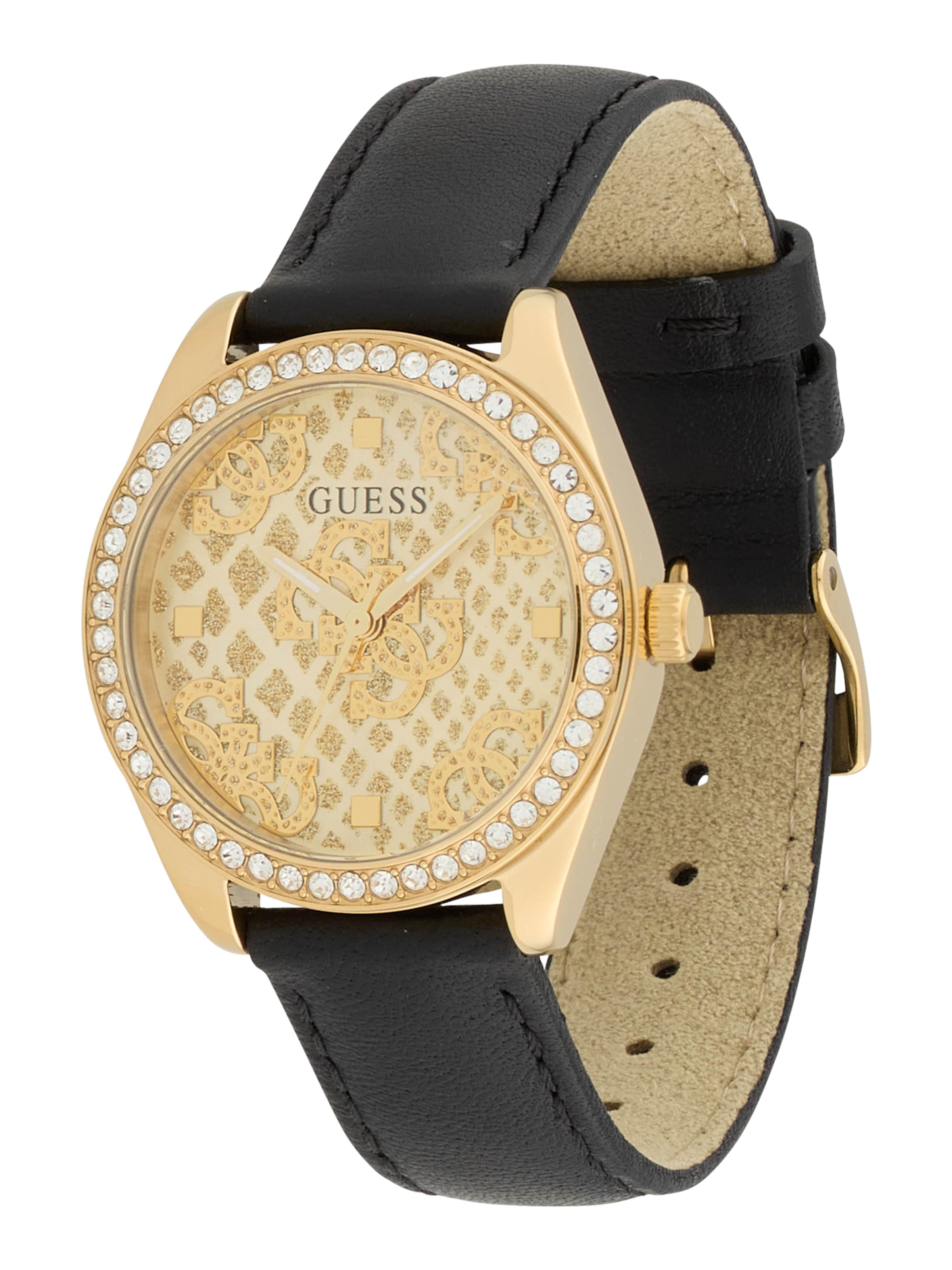 GUESS - Reloj analógico 'Boa' en negro: frente