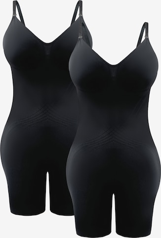 MEETWEE Shaping bodysuit in Black: front