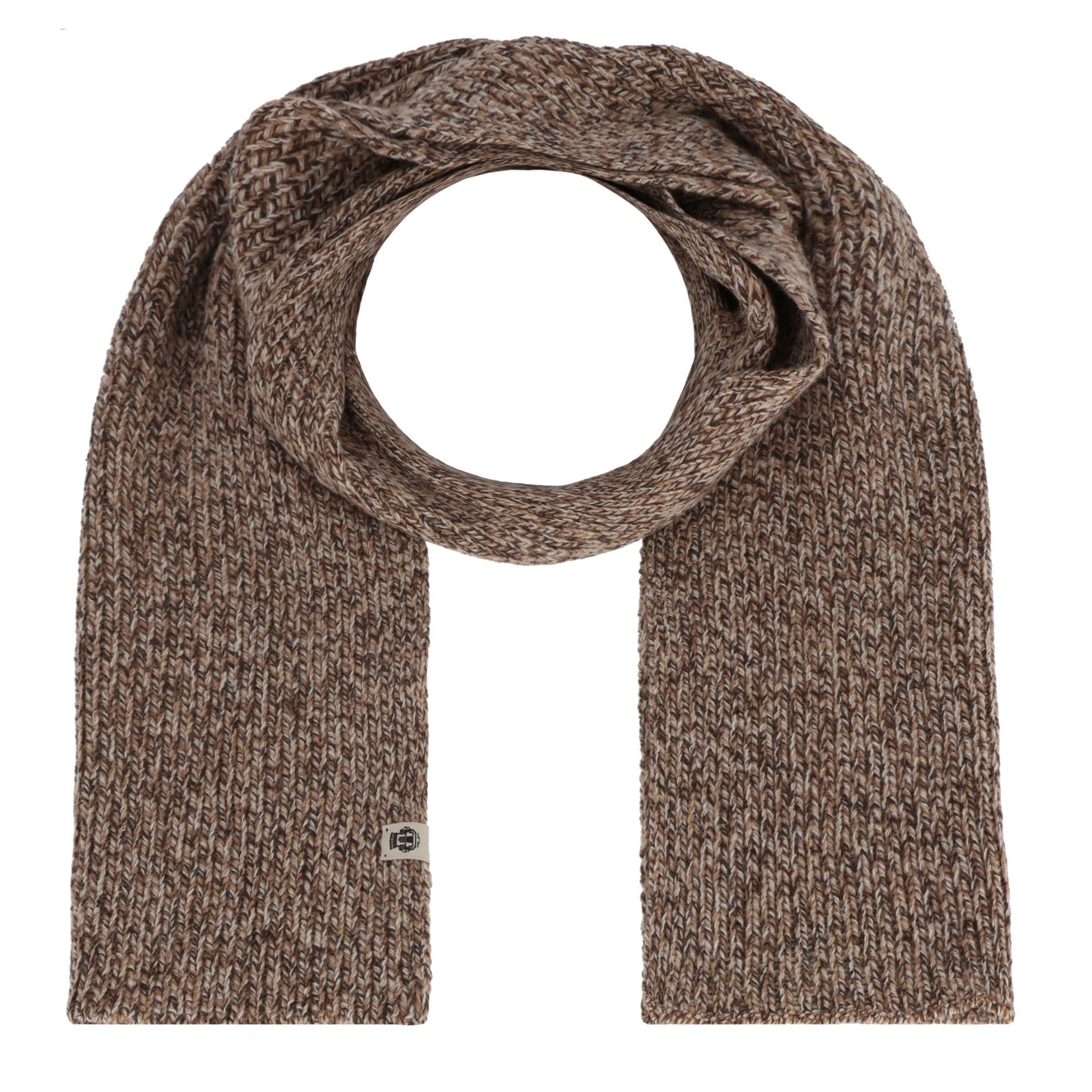 Écharpe 'MOULINÉ RIB' Roeckl en marron : devant